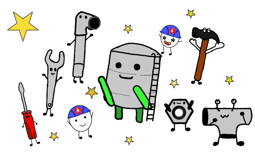 朝日鉄工(株)のキャラクターです。