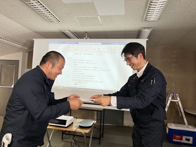 社員さんの表彰式！