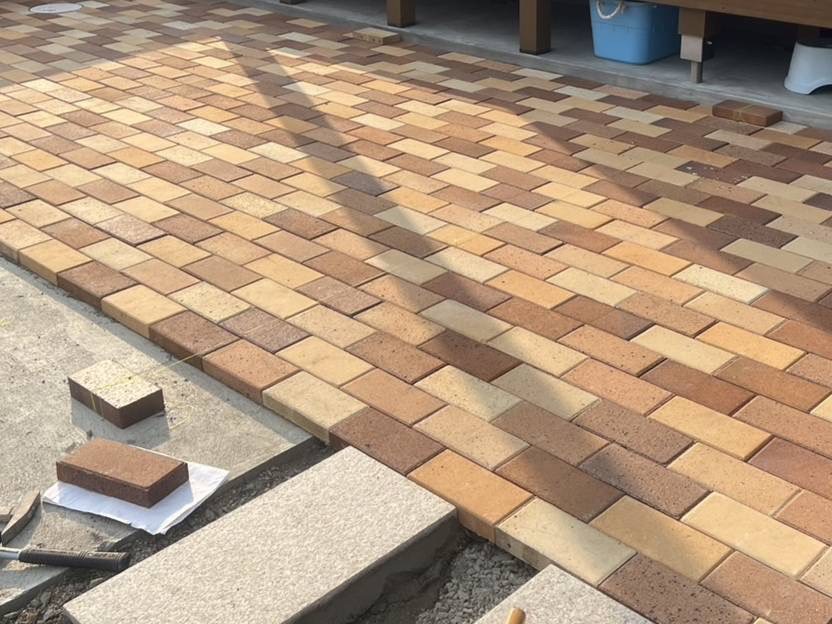 アプローチのインターロッキング